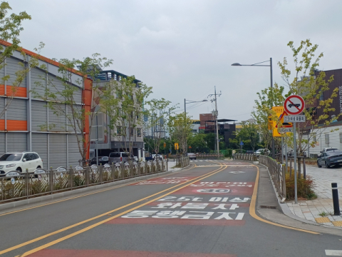 대구 달서구 장성초 앞 '화물차 통행제한'