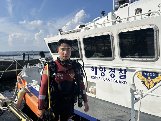 통영해양경찰서 거제남부파출소 반윤혁 경장. 통영해양경찰서 제공