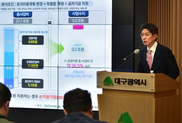 TK신공항 건설 추진 경과 및 향후 추진 계획 설명. 매일신문 DB