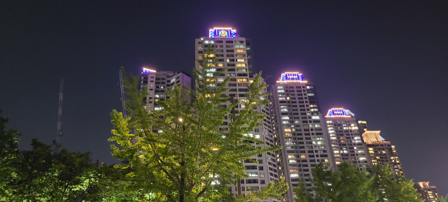 대구 수성구 두산동 대우트럼프월드수성(967가구) 전경. 대구시 제공