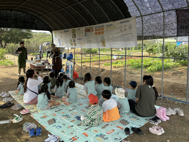 대구 동구청은 지난달 27일부터 28일까지 대림동 공영텃밭에서 가을맞이 쪽파심기와 허수아비 만들기 체험 행사를 실시했다. 동구청 제공