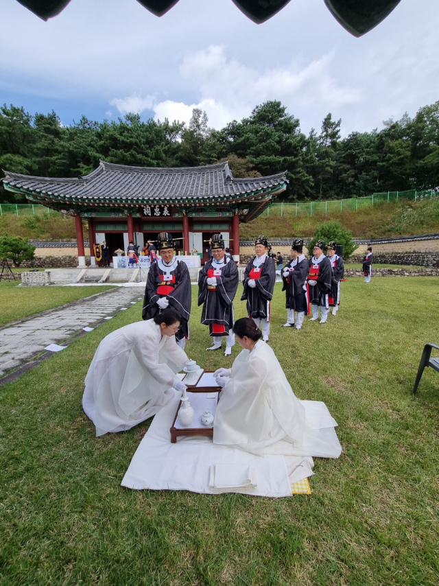 작년 공산전투 추모 헌다례 사진. 동구팔공문화원 제공