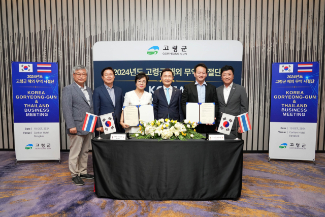 고령군 해외무역사절단은 지난 10일 태국에서 수출 상담회를 진행했다. 고령군 제공