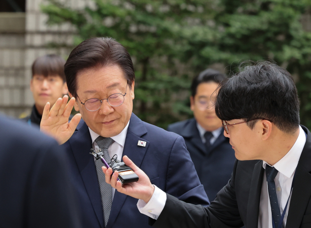 이재명 더불어민주당 대표가 지난 29일 서울 서초구 서울중앙지법에서 열린 