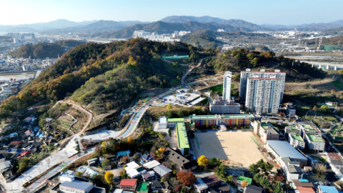 김천시 도시계획 실효전 258억들여 '지좌 황산공원' 개장