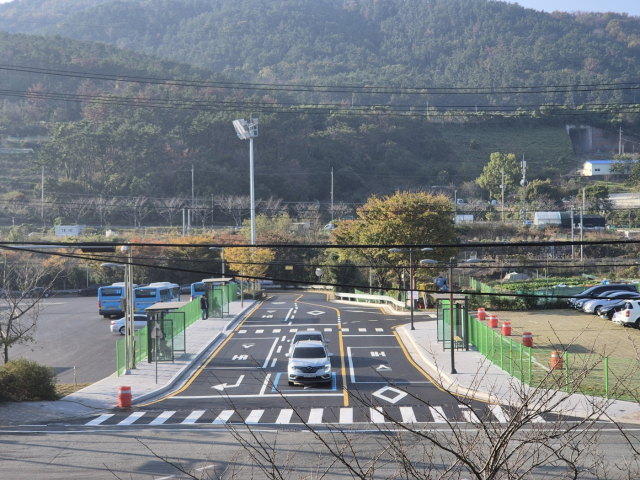 동부산 시내버스 공영차고지 환승시설 전경. [사진=부산시]