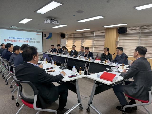 19일 대구식품 수출 협의체가 대구시청 산격청사에서 첫 회의를 열었다. 대구시 제공