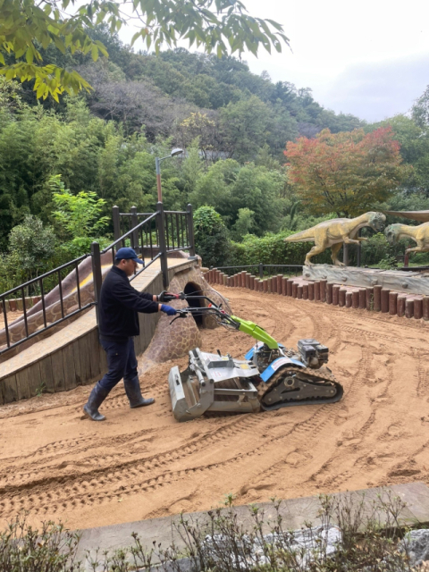 남구청, 어린이 놀이시설 모래소독 실시