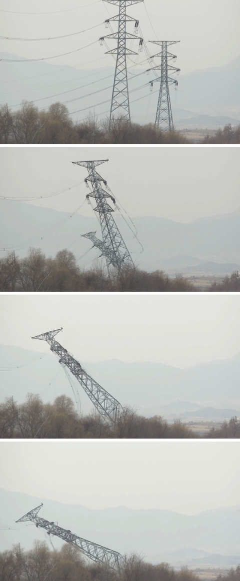 북한, 개성공단 송전탑 붕괴…작업 인부 추락하기도