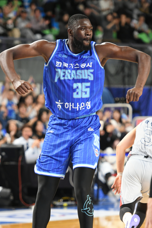 대구 한국가스공사 페가수스의 센터 유슈 은도예. KBL 제공