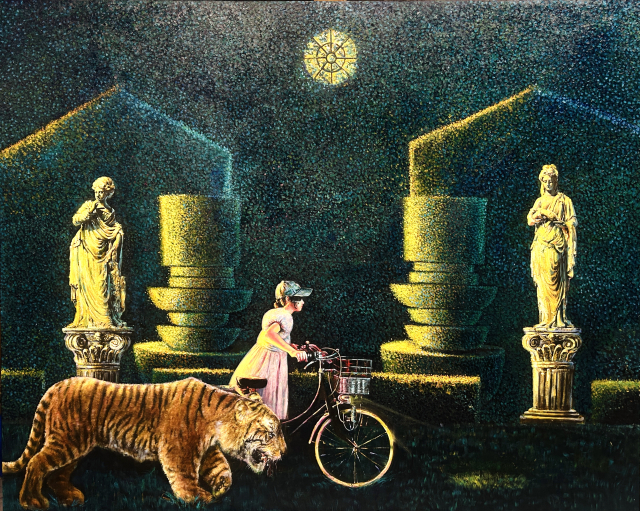 강나연(계명대), 잠들지 않은 정원, 2024, 162.2x130.3cm, oil on canvas