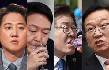 이준석, 윤석열, 이재명, 석동현. 연합뉴스