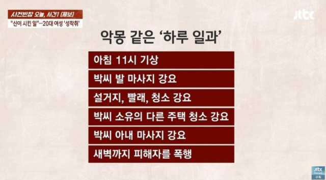 음악 교수이자 동물 심리 상담가로 알려진 40대 남성이 20대 여성을 감금하고 성폭행한 사건이 벌어졌다. JTBC 