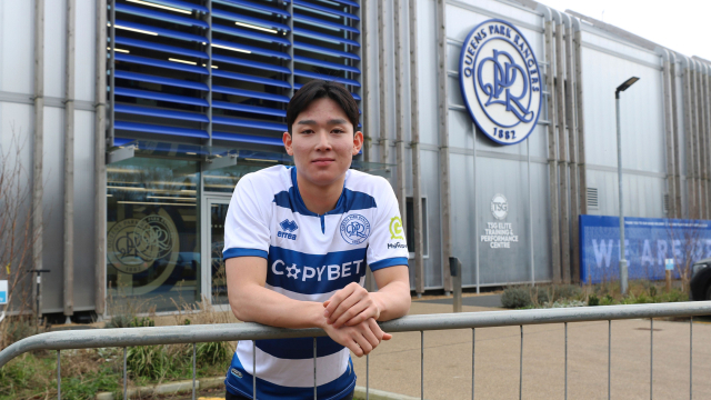 EPL 토트넘에서 챔피언십의 퀸즈파크 레인저스로 이적한 양민혁. QPR 홈페이지 제공