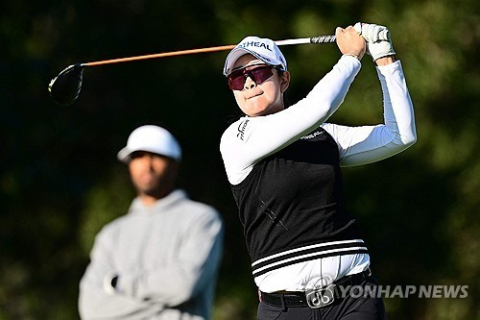 김아림의 티샷. AFP/게티이미지=연합뉴스