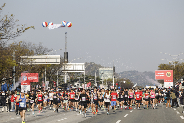 2024년 대구마라톤대회 모습. 대구시 제공