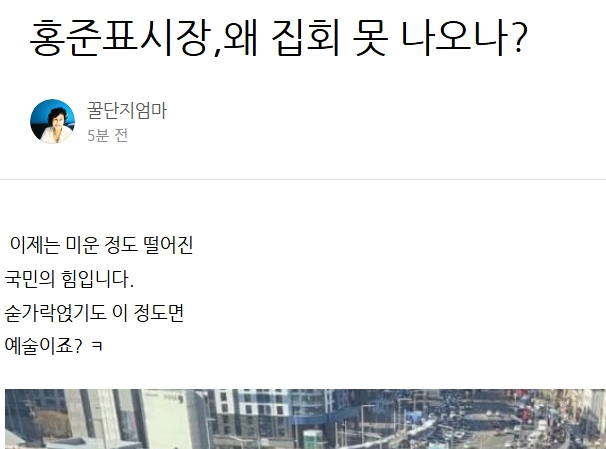 전여옥 전 국회의원 블로그