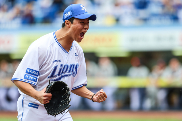 삼성 라이온즈의 우완 강속구 투수 김윤수. 삼성 제공