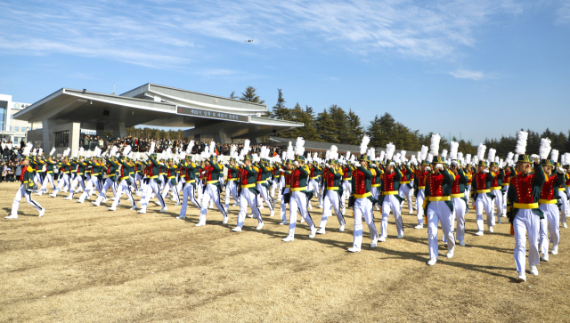 육군3사관학교 제62기 사관생도 입학식 모습. 육군3사관학교 제공