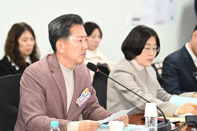 24일 국회 의원회관에서 열린 구미시 국회의원 간담회에서 김장호 시장이 발언하고 있다. 구미시 제공