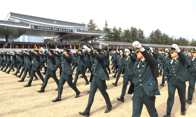 육군3사관학교 제60기 졸업식 및 임관식 모습. 육군3사관학교 제공