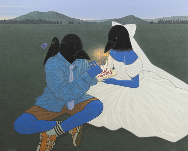 강수희, Just married, 캔버스에 채색, 130x162cm, 2025