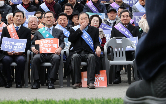 5일 서울역 앞에서 대한민국헌정회 주최로 열린 