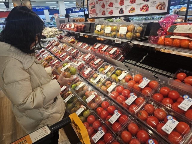 이마트가 문현점 토마토 매대. 이마트 제공