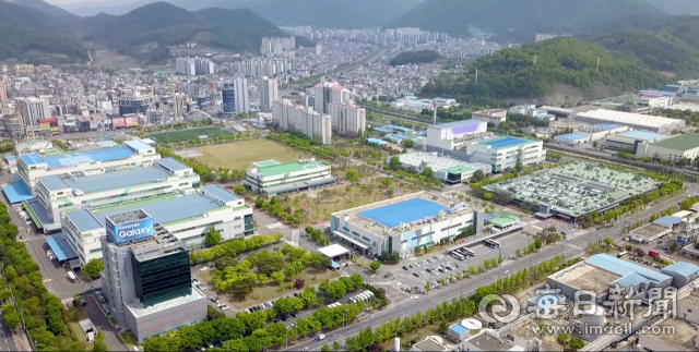 국내 유일의 삼성 휴대폰 생산기지인 삼성전자 구미사업장 전경. 삼성전자 제공